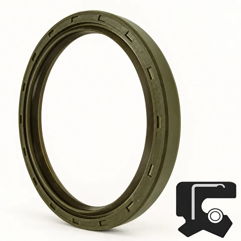 Retén radial circular de caucho con labio y resorte · SKF 29676