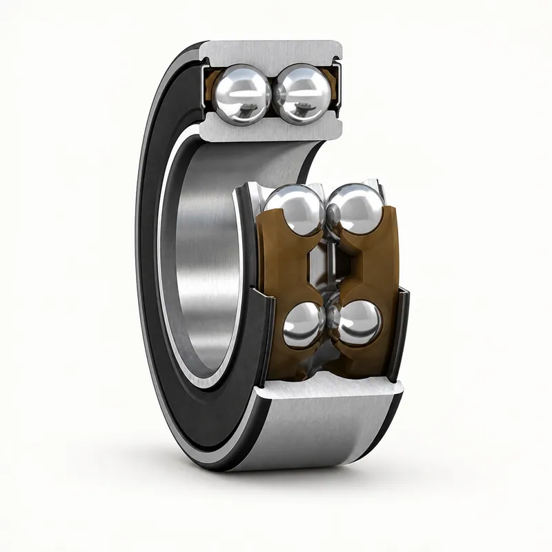 Rodamiento de doble hilera de bolas con sellos laterales y anillo interior partido · SKF 3210 A-2RS1/C3