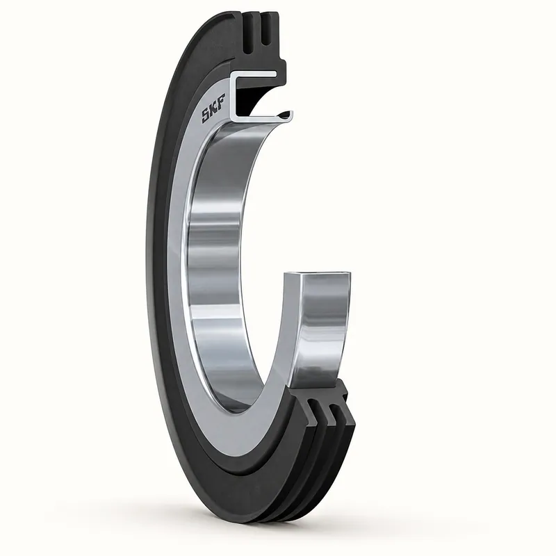 Retén radial con caja metálica simple y tres labios sellantes para grasa · SKF 32441