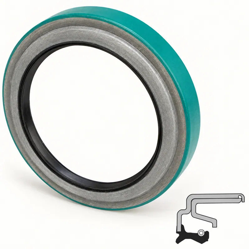 Retén radial de goma con refuerzo y labio de sellado · SKF 43762