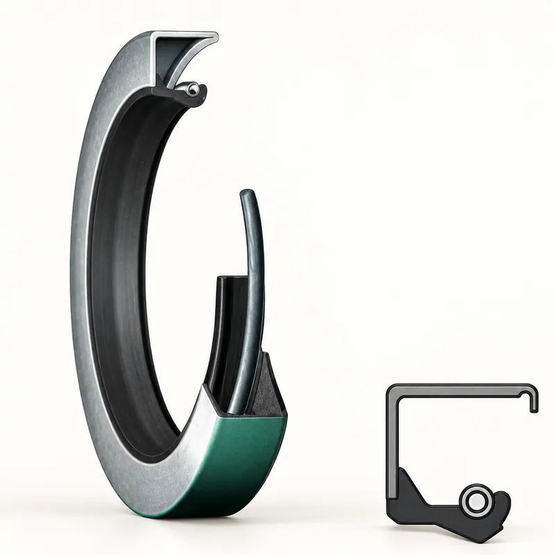 Retén radial de goma con anillo de acero y labio · SKF 36337