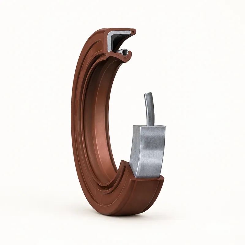 Retén radial de goma con labio de sellado y resorte interno · SKF 39988