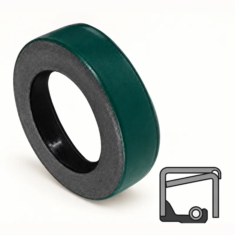 Retén radial de goma con labio y resorte interno · SKF 46770