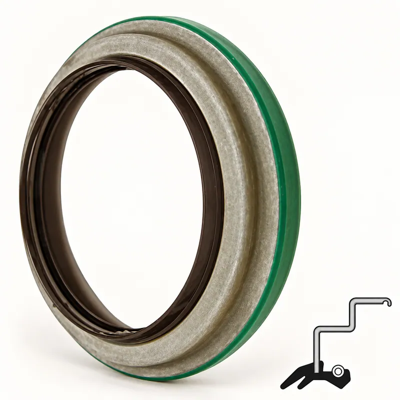 Retén radial de goma con labio y refuerzo metálico · SKF 47660