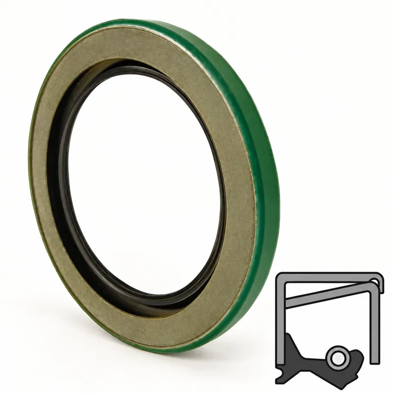 Retén radial circular de caucho con labio y resorte · SKF 32385