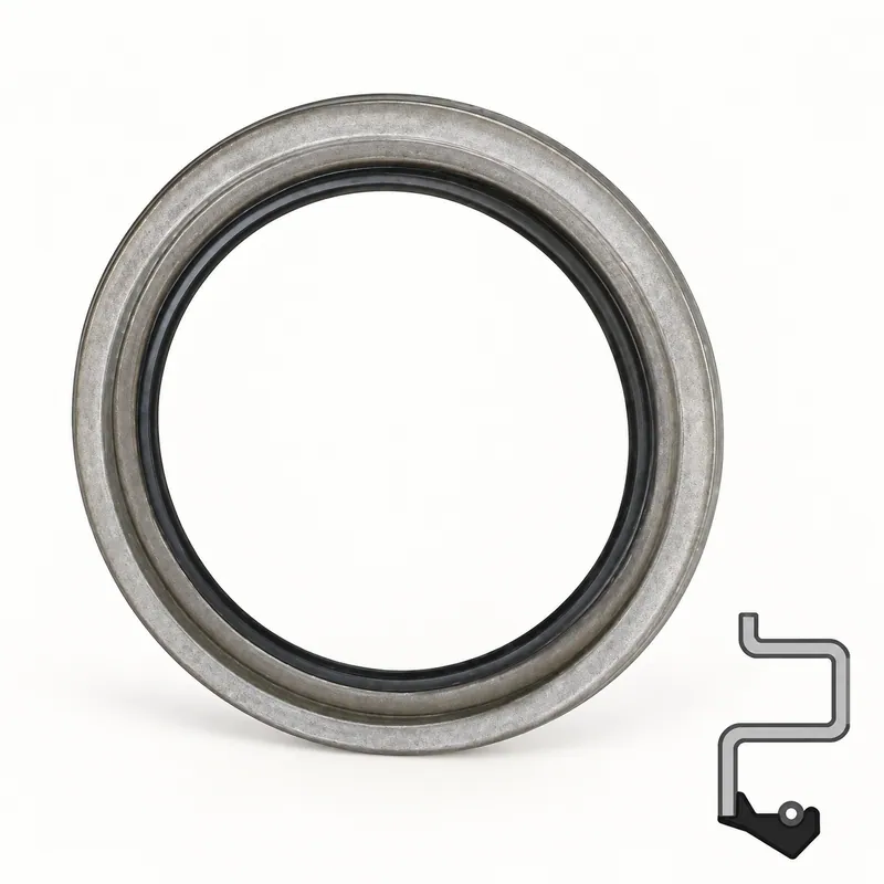 Retén radial de goma con labio de sellado y resorte · SKF 48883