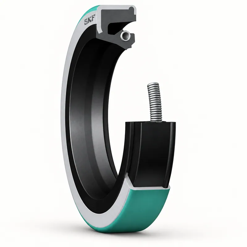 Retén radial SKF de goma con labio de sellado y resorte · SKF 67510