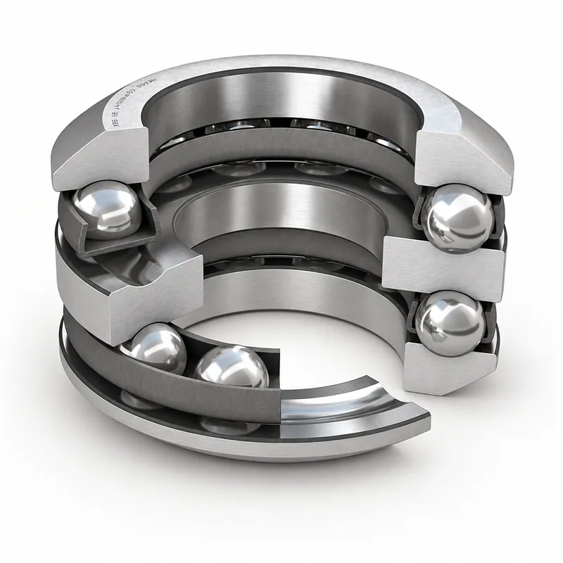 Rodamiento axial de bolas con arandela de acero, anillo exterior e interior visibles · SKF 54410