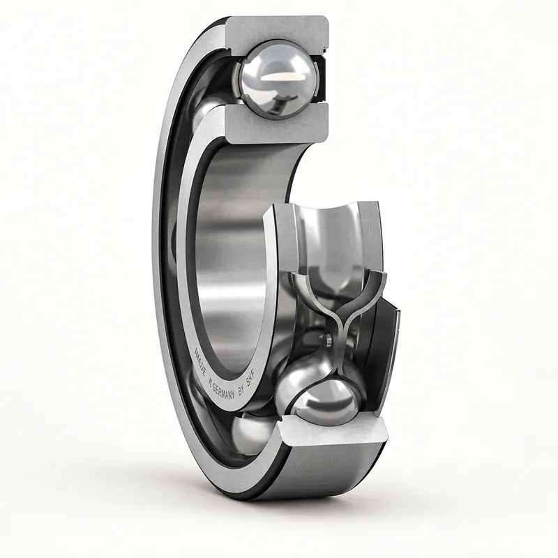 Rodamiento rígido de bolas de acero con tapas laterales · SKF 6008-Z