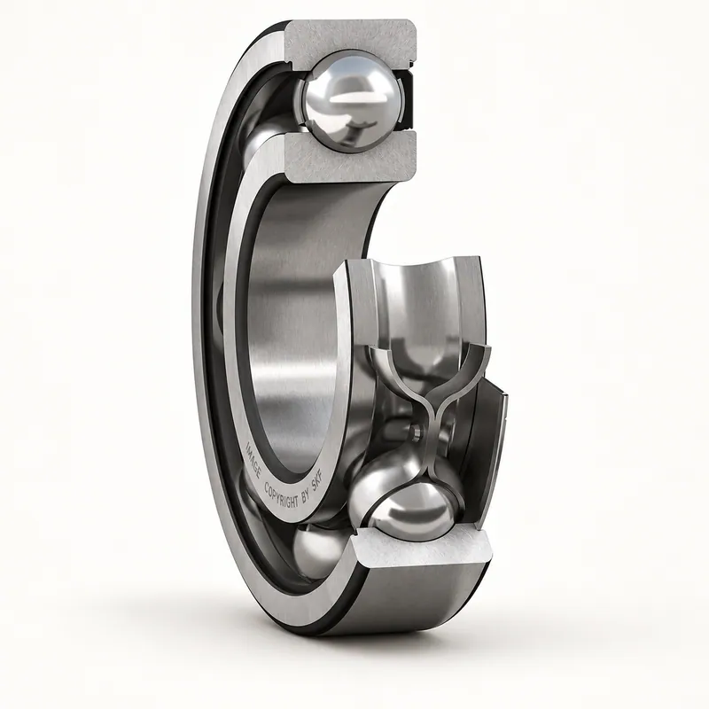 Rodamiento rígido de bolas de acero con una chapa lateral · SKF 6008-Z/C3
