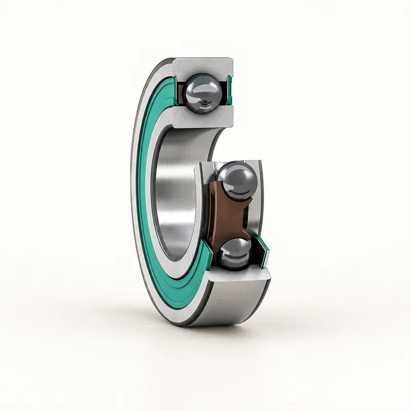 Rodamiento rígido de bolas híbrido con placas metálicas y bolas cerámicas · SKF 6209-2RS1/C3