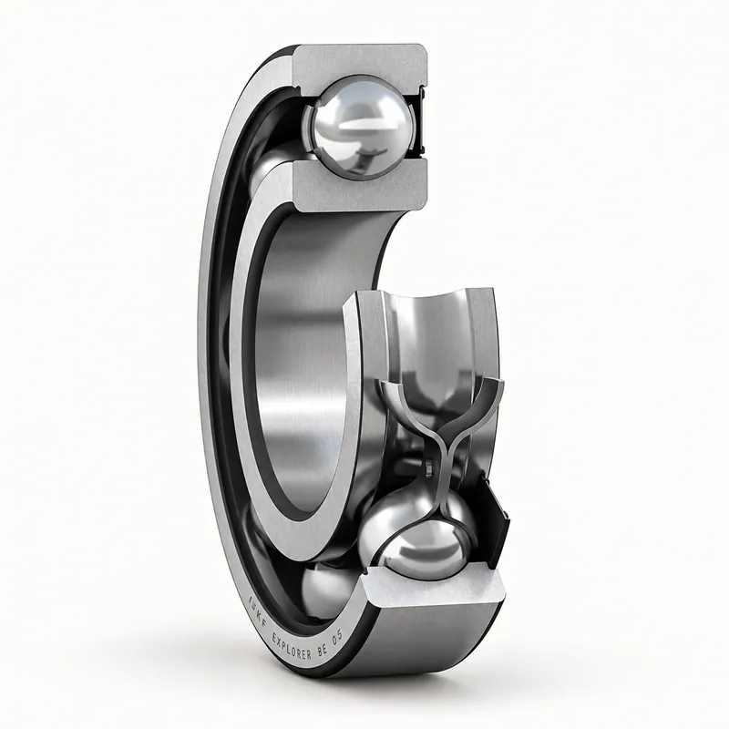 Rodamiento rígido de bolas, aro de acero con sellos de goma a ambos lados · SKF 6209-RS1