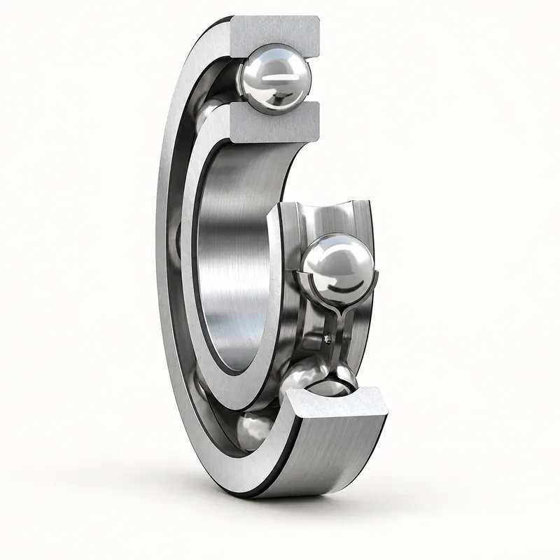 Rodamiento rígido de bolas abierto, anillo exterior e interior de acero, bolas visibles · SKF 6410/C4