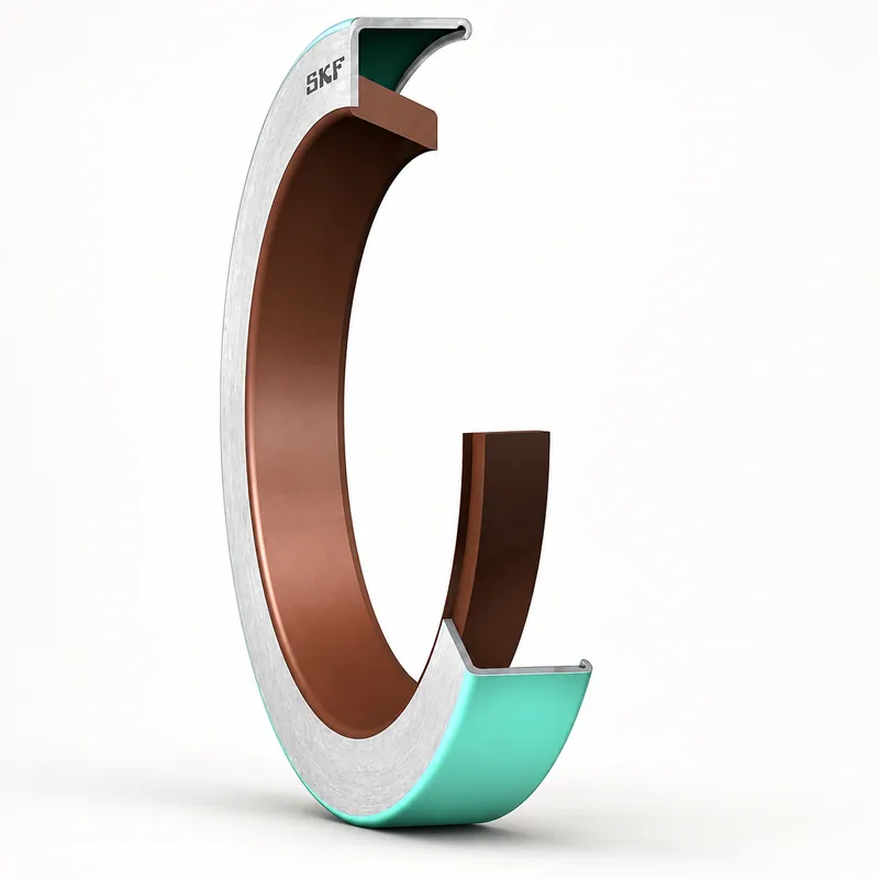Retén radial de elastómero con labio de sellado y resorte interno · SKF 8619