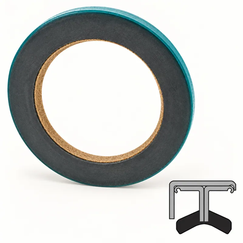 Retén radial de goma con labio y resorte interno · SKF 8749
