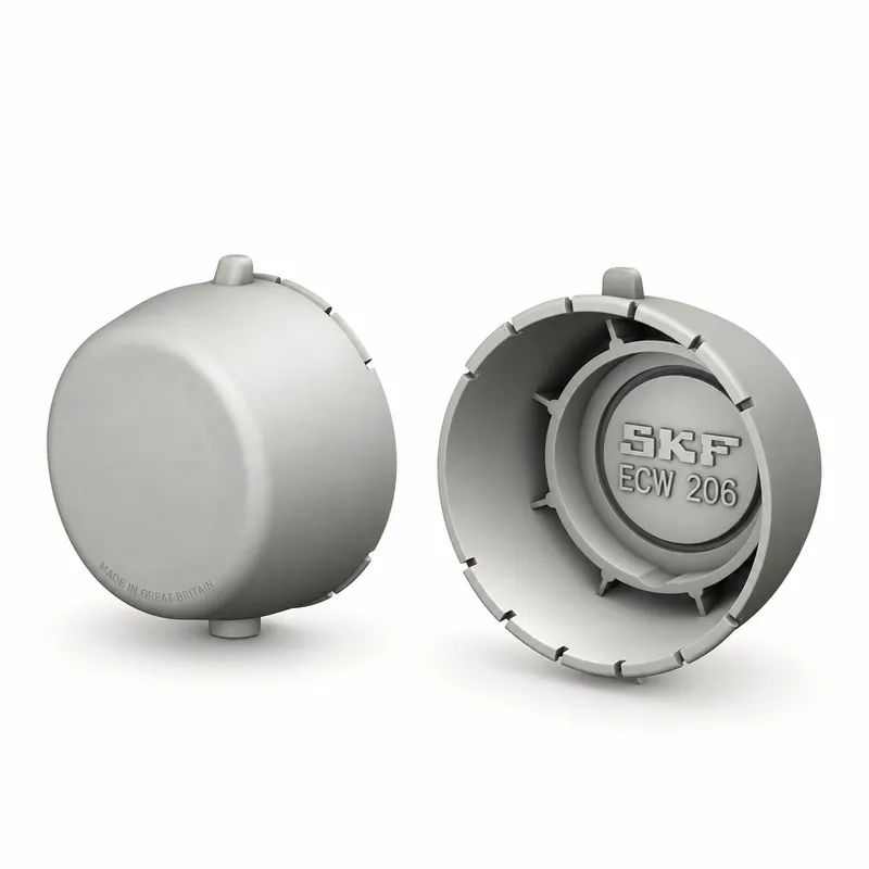 Tapa de chapa estampada con orificio central para soporte de rodamiento · SKF ECW 206