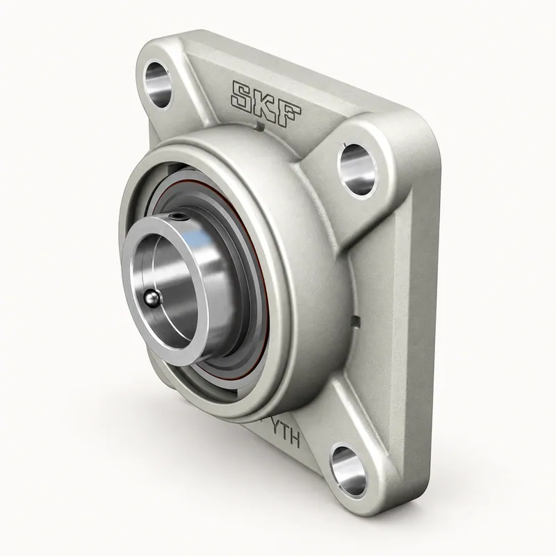 Unidad de rodamiento Y con brida cuadrada de material compuesto para alimentos · SKF FYWK 20 YTA