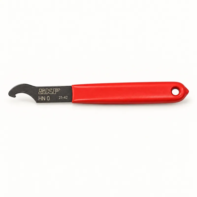 Llave de gancho con mango y punta curva para tuercas de fijación · SKF HN 0