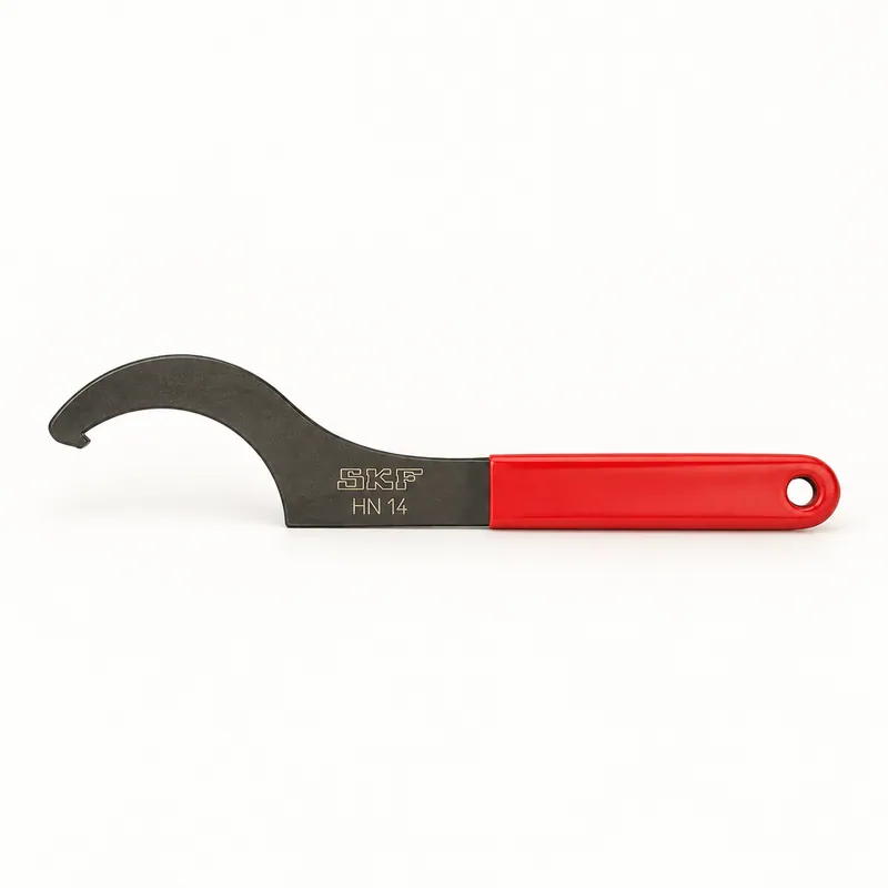 Llave de gancho con mango y extremo curvo para tuercas ranuradas · SKF HN 14