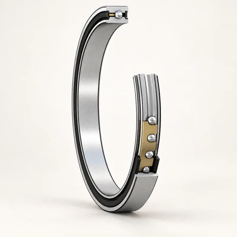 Rodamiento de sección fina con anillos de acero y bolas visibles · SKF KDN.JU065CP0