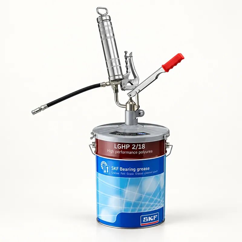 Lubricador de grasa con cuerpo metálico y conexión roscada · SKF LAGF 18