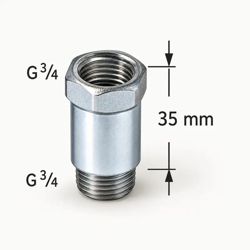 Extensión roscada para lubricador automático monopunto · SKF LAPE 35
