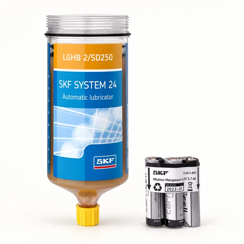 Cartucho de grasa industrial en envase cilíndrico metálico · SKF LGHB 2/SD250