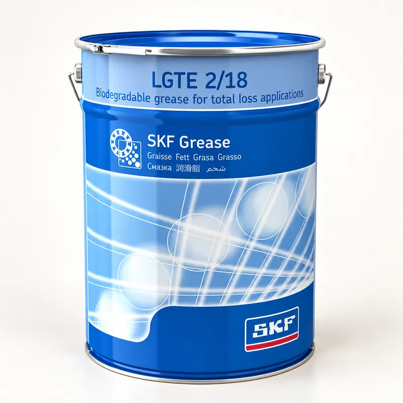 Cartucho de grasa lubricante en envase cilíndrico metálico · SKF LGTE 2/18