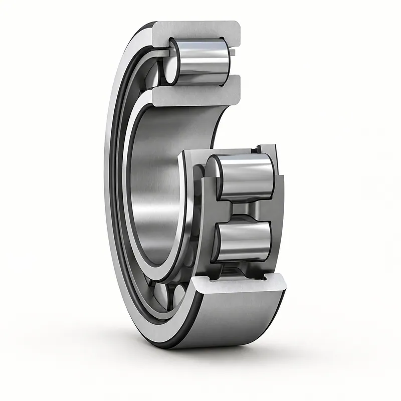Rodamiento de rodillos cilíndricos de acero, anillo interior y exterior macizos · SKF NJ 202 ECP