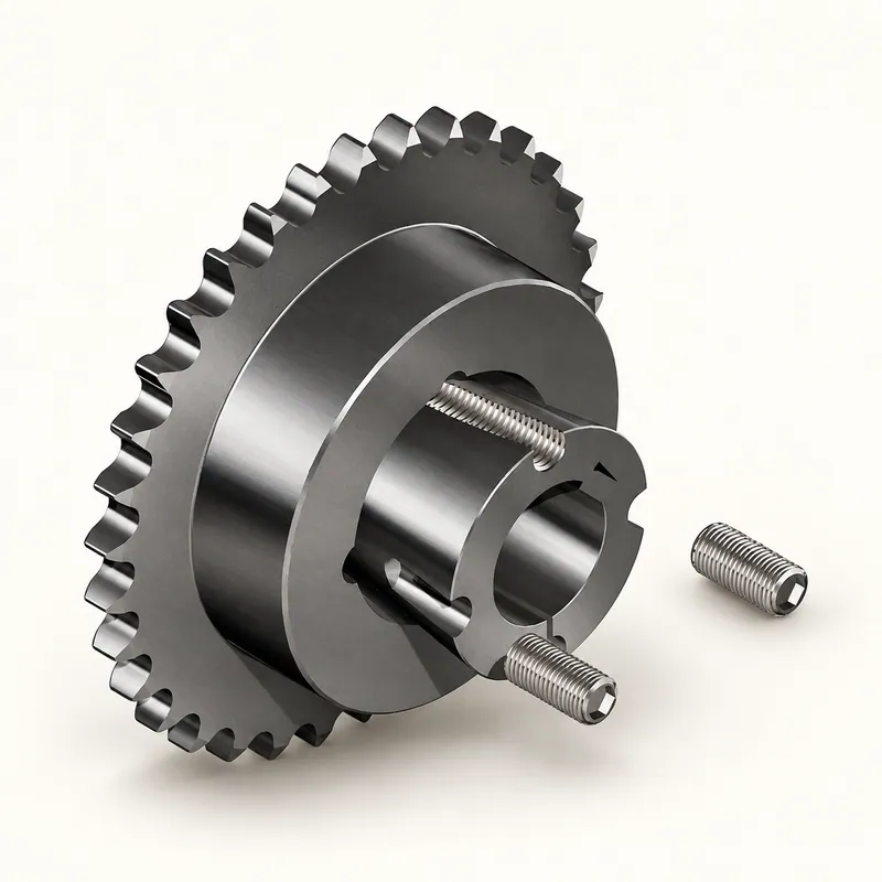 Piñón de acero con cubo central y buje cónico · SKF PHS 140-1TB45