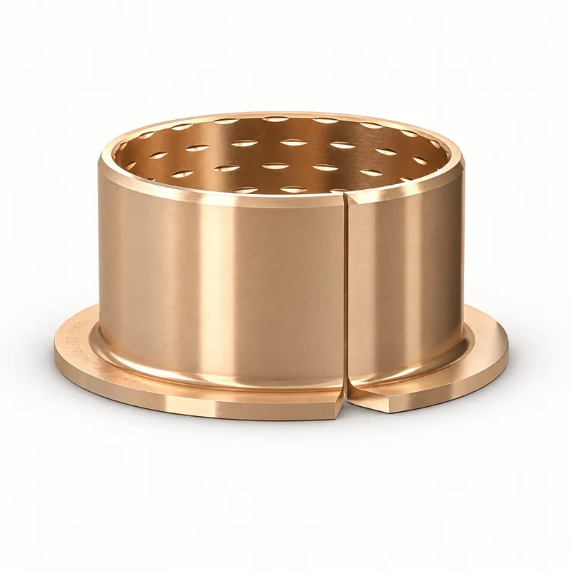 Casquillo de fricción cilíndrico de bronce con brida y ranuras longitudinales · SKF PRMF 404425