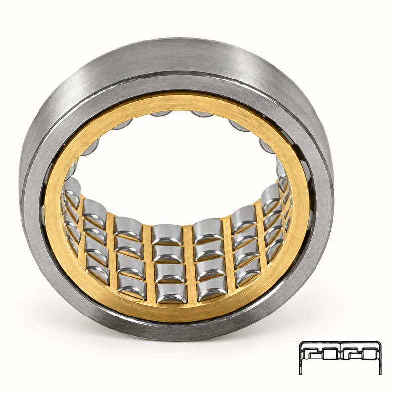 Rodamiento de rodillos cilíndricos de varias hileras con jaula de latón · SKF R 313811