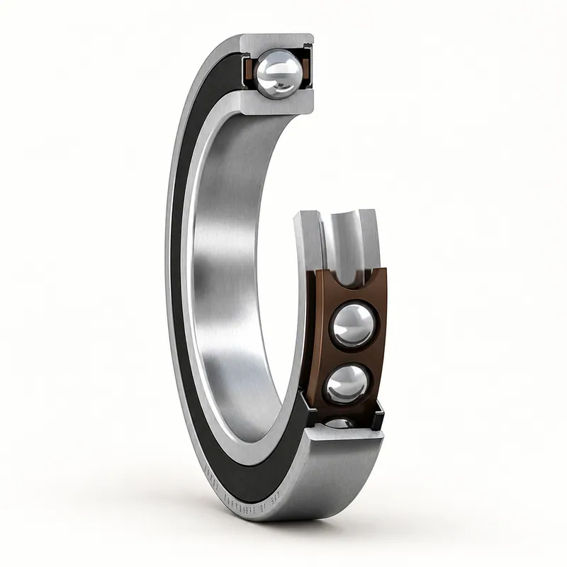 Rodamiento de bolas de contacto angular, anillos metálicos y jaula de poliamida · SKF S71911 ACDGA/HCP4A