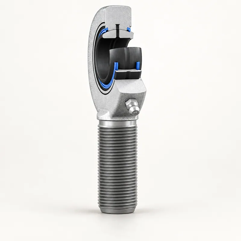 Rótula radial con vástago roscado, cuerpo de acero y sellos de goma · SKF SA 50 TXE-2LS