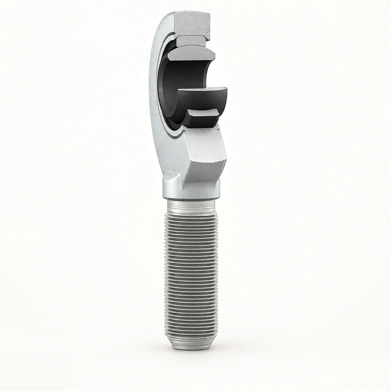 Rótula articulada macho con vástago roscado y cabeza esférica de acero · SKF SA 8 E