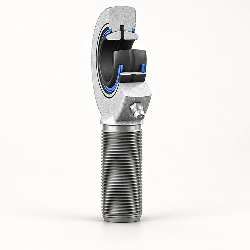 Rótula esférica metálica con anillo interior y exterior, sellada con juntas de goma · SKF SAA 40 TXE-2LS