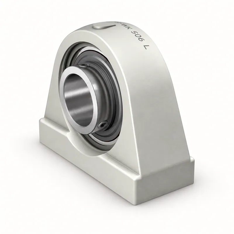 Soporte de acero en forma de Y con rodamiento inserto montado en la parte superior · SKF SYFWK 50 LTHR