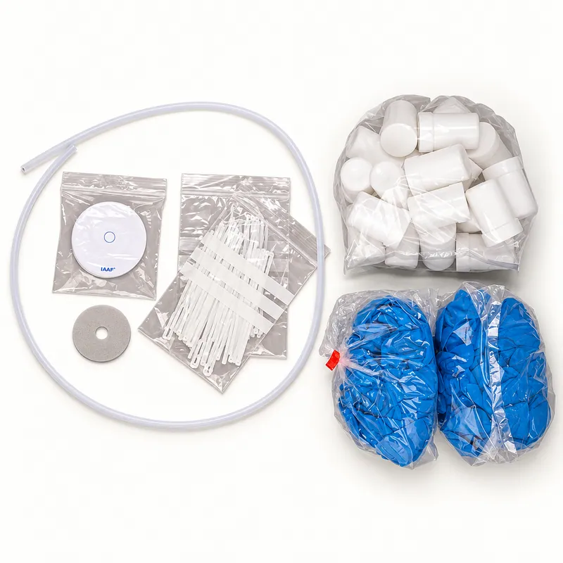 Kit de recarga con envases, espátulas y guantes para análisis de grasa · SKF TKGT 1-RK1
