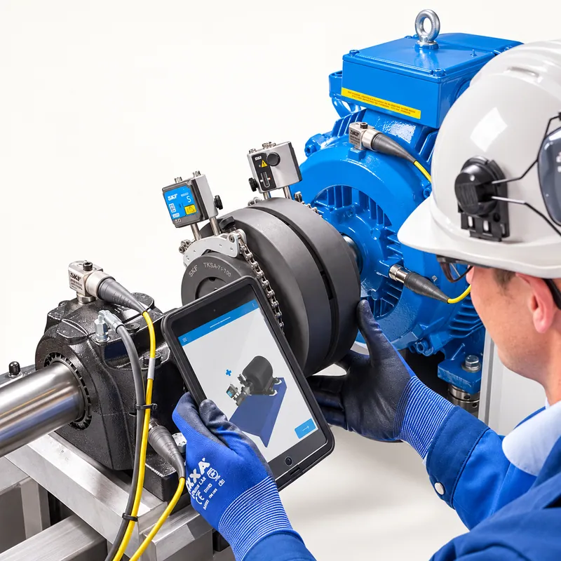 Herramienta de alineación láser con unidad de pantalla · SKF TKSA 71-M