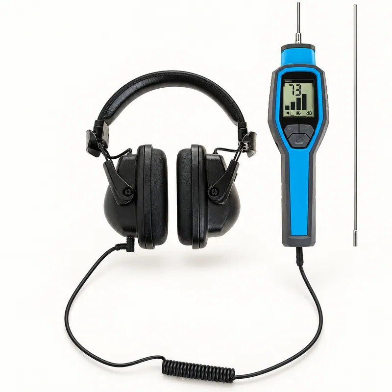 Estetoscopio electrónico con auriculares para diagnóstico de máquinas · SKF TKST 11