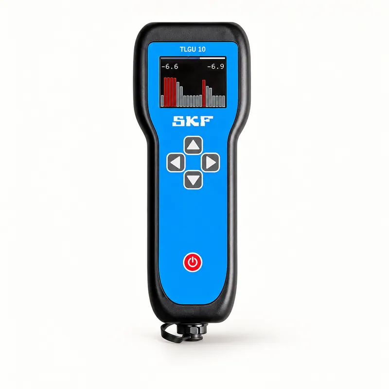 Verificador ultrasónico de lubricación con auriculares y pantalla · SKF TLGU 10
