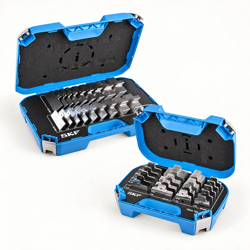 Estuches con calzas calibradas de acero para alineación de máquinas · SKF TMAS 720
