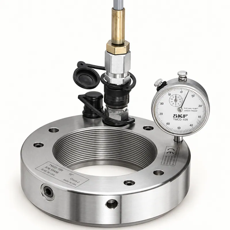 Reloj comparador horizontal para tuercas hidráulicas · SKF TMCD 10R