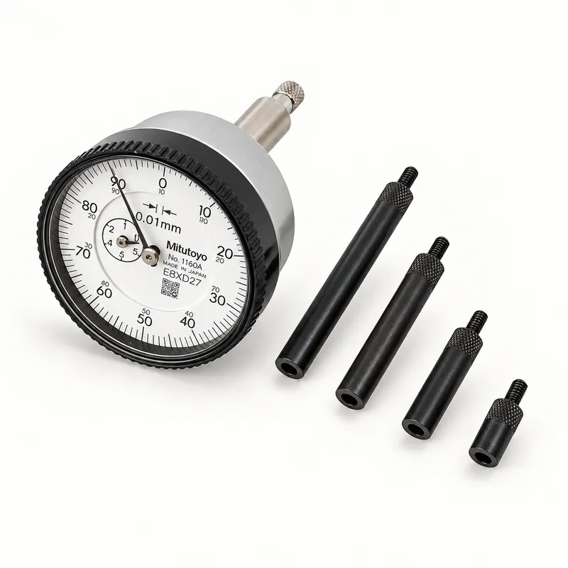 Indicador de carátula vertical con vástago y base para tuercas hidráulicas · SKF TMCD 5P