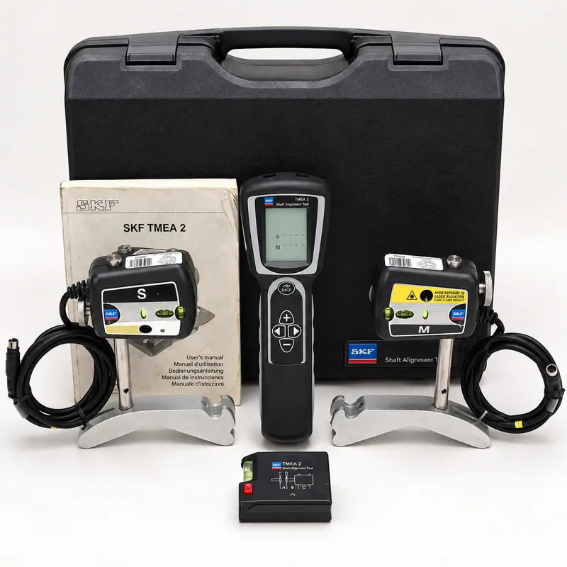 Alineador láser de ejes con dos unidades de medición y pantalla · SKF TMEA 2