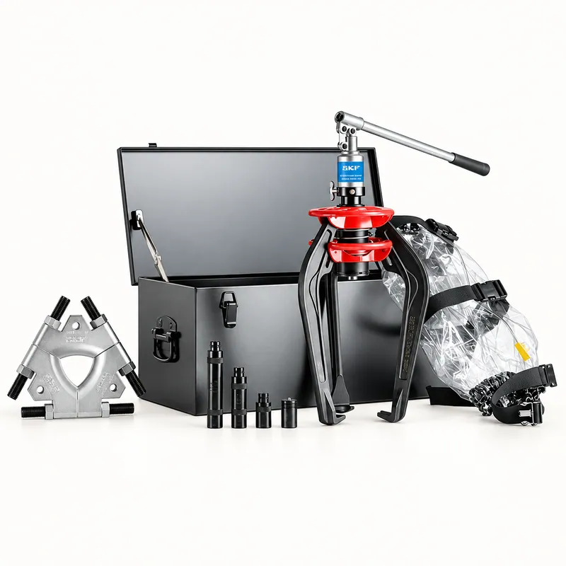 Extractor hidráulico de rodamientos con bomba manual y mordazas · SKF TMMA 100H