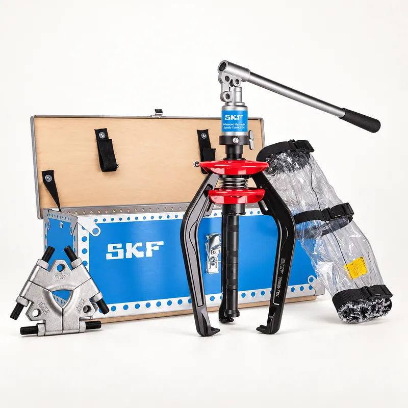 Juego de herramientas de extracción con brazos y husillo en estuche · SKF TMMA 75H