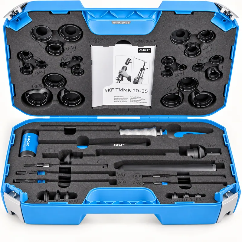 Kit combinado de montaje y desmontaje de rodamientos en valija · SKF TMMK 10-30