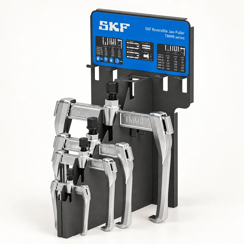 Juego de extractores de mordazas reversibles en estuche · SKF TMMR 4F/SET
