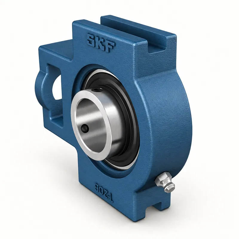 Soporte tensor de hierro fundido con rodamiento inserto y tornillos de fijación · SKF TU 20 TF